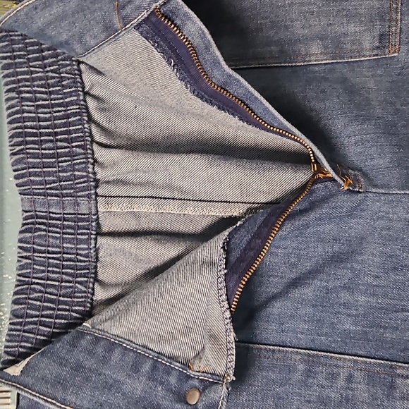 Vintage 70s Sears Roebuck High Rise Wide Leg Jeans 28 - Picture 6 of 8